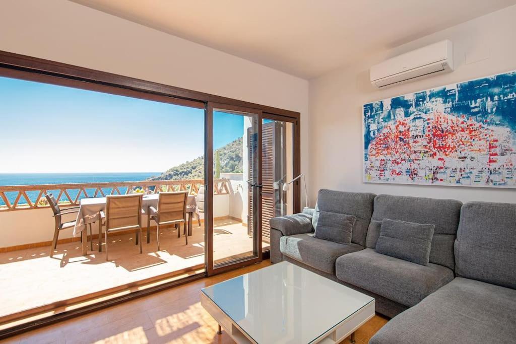 Sunny House With Great Sea Views, 3 Terraces, Private Heated Pool And Sauna La Herradura  Extérieur photo