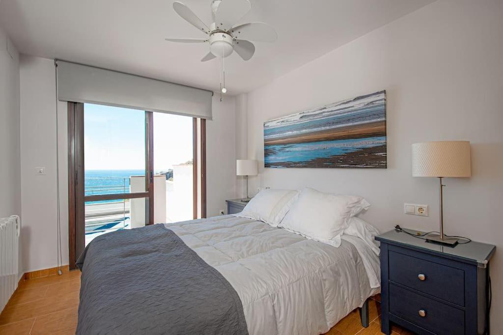 Sunny House With Great Sea Views, 3 Terraces, Private Heated Pool And Sauna La Herradura  Extérieur photo